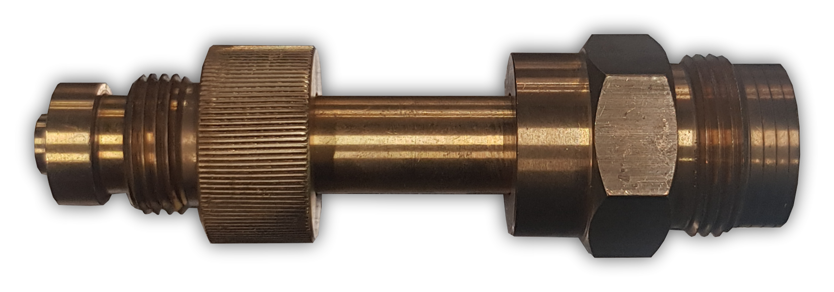 Adapter Druckluft 300 bar, DIN 477-5 Nr.50 (Atemluftflasche) auf DIN 477-5 Nr.56, Messing