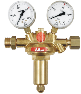 Hauptdruckminderer CO2/Argon 14 bar Vulkan H20/200 für AM35 links