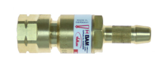 Einzelflaschensicherung Brenngase G3/8 RH