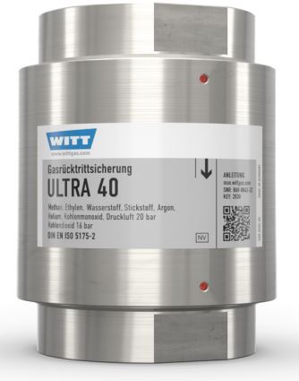 Gasrücktrittsicherung Ultra 40 Edelstahl