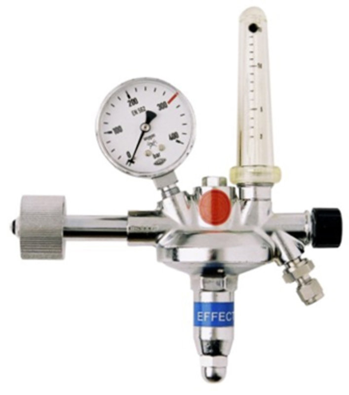 Flaschendruckminderer Vulkan F 10/300 Effect Flowmeter LabLine Argon 0,9-5 Nl/min