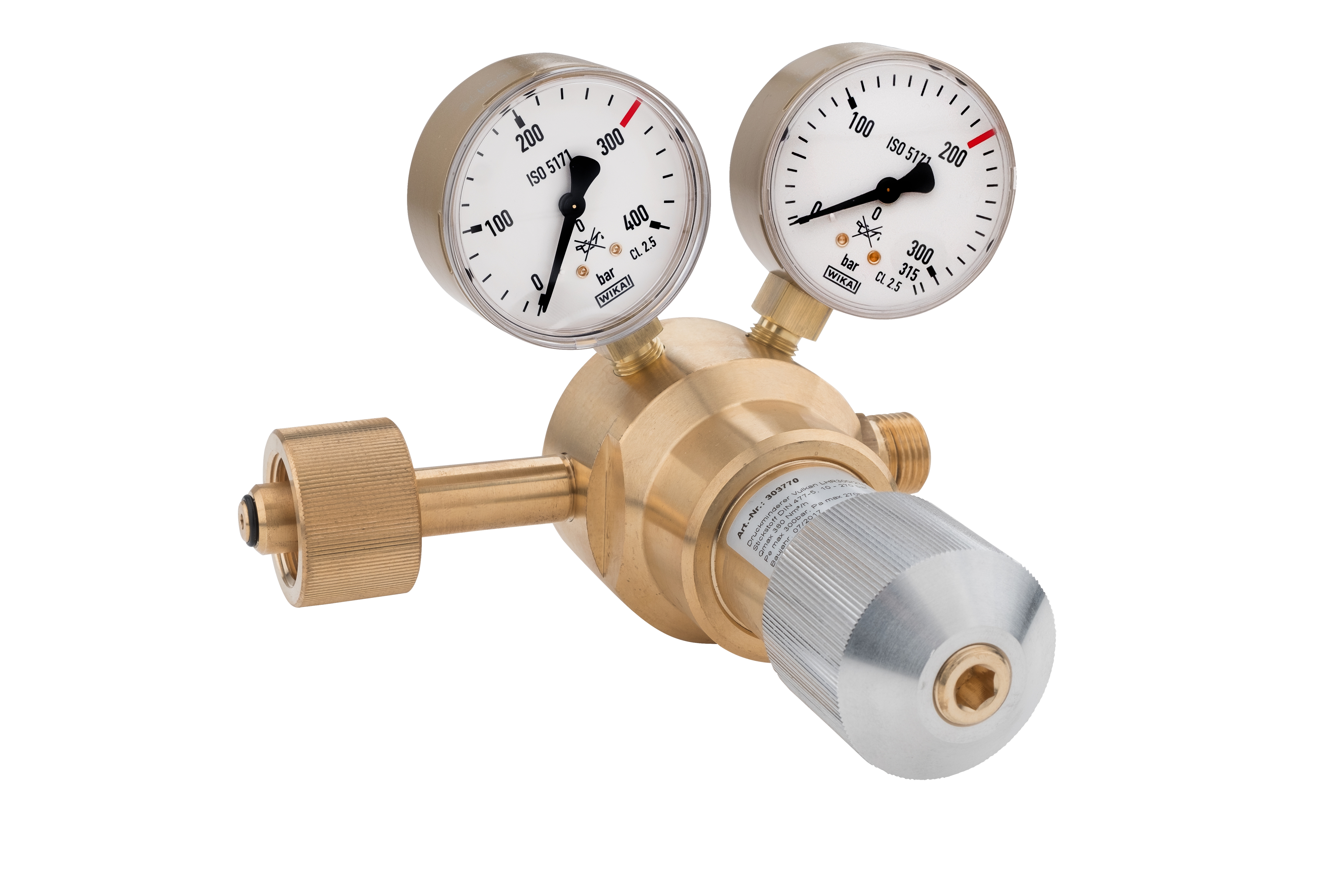 Druckminderer Vulkan LHR 300/270 Brenngas DIN 477-5, 10 - 270 bar BSP