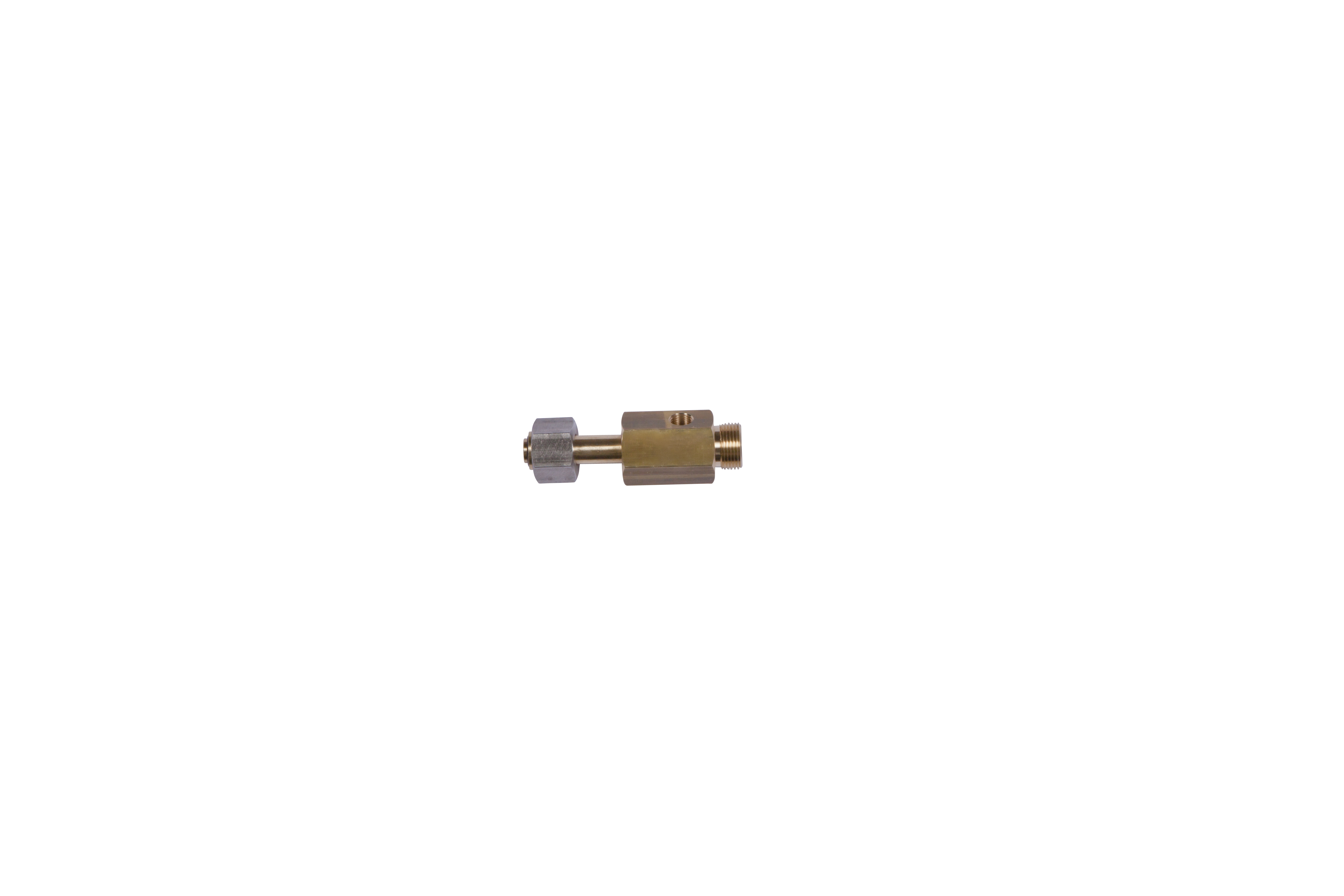 HD-T-Stück für Druckmessgeräte 300 bar, Ms, DN 6, Länge 145mm